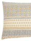 Helena Springfield Graphite Copper Folk Stripe duvet set, UK version