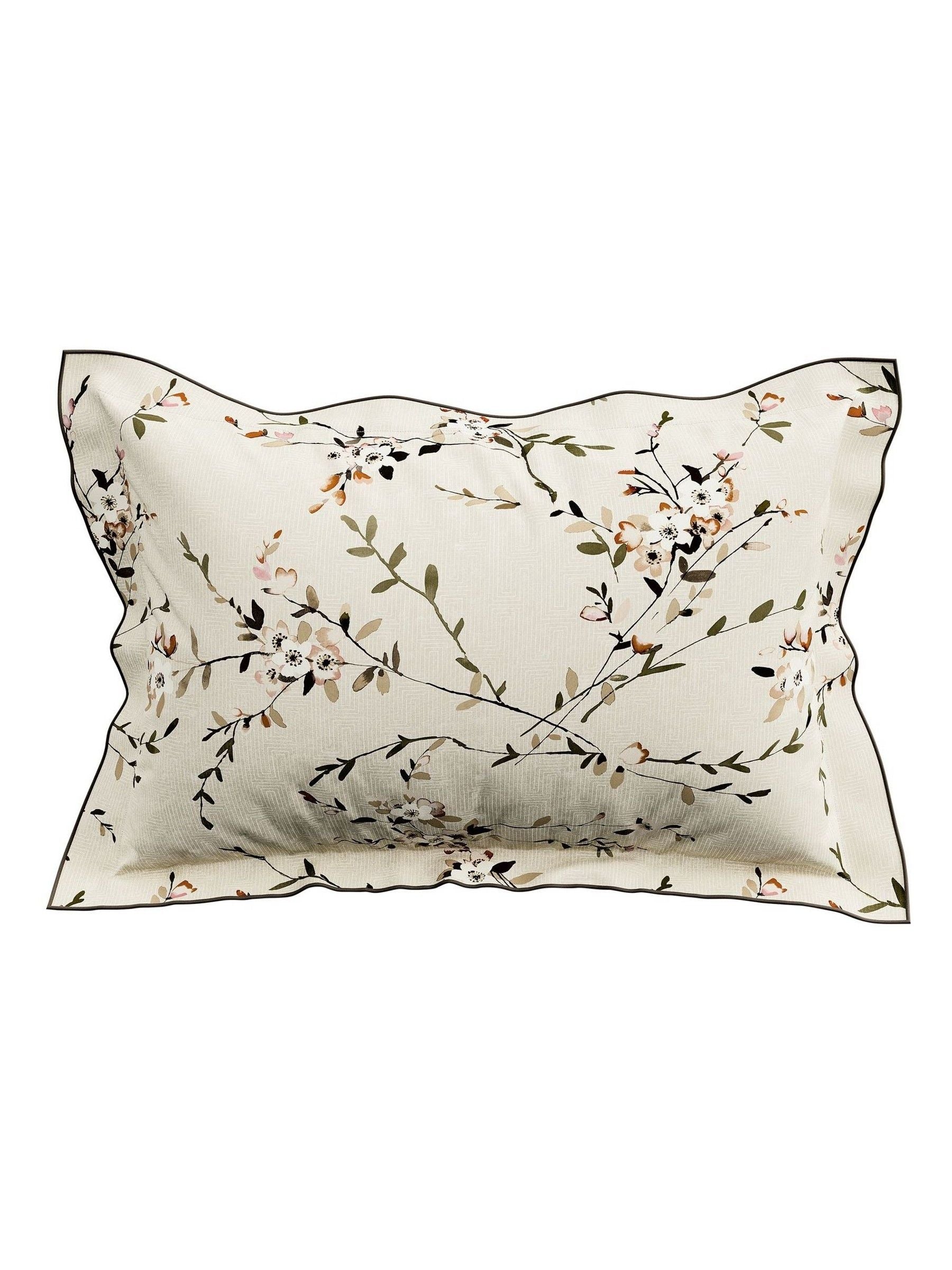 Bedeck of Belfast warm grey floral duvet set - British product