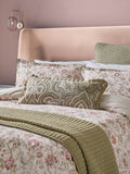 Bedeck of Belfast Nora quilted throw sage green 150x200cm (British brand)