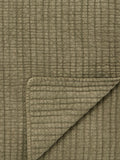 Bedeck of Belfast Nora quilted throw sage green 150x200cm (British brand)