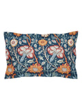 Morris & Co Teal Pink And Rose Duvet Set, imported from the UK