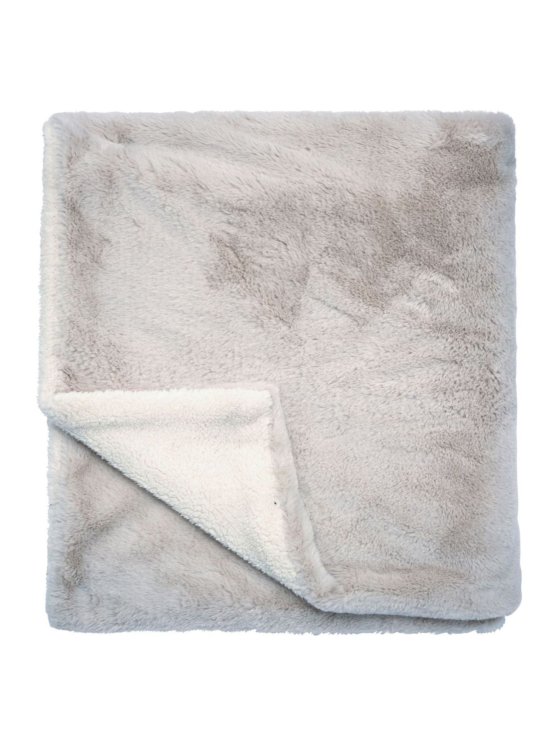 Helena Springfield faux fur throw 130x170cm - British product