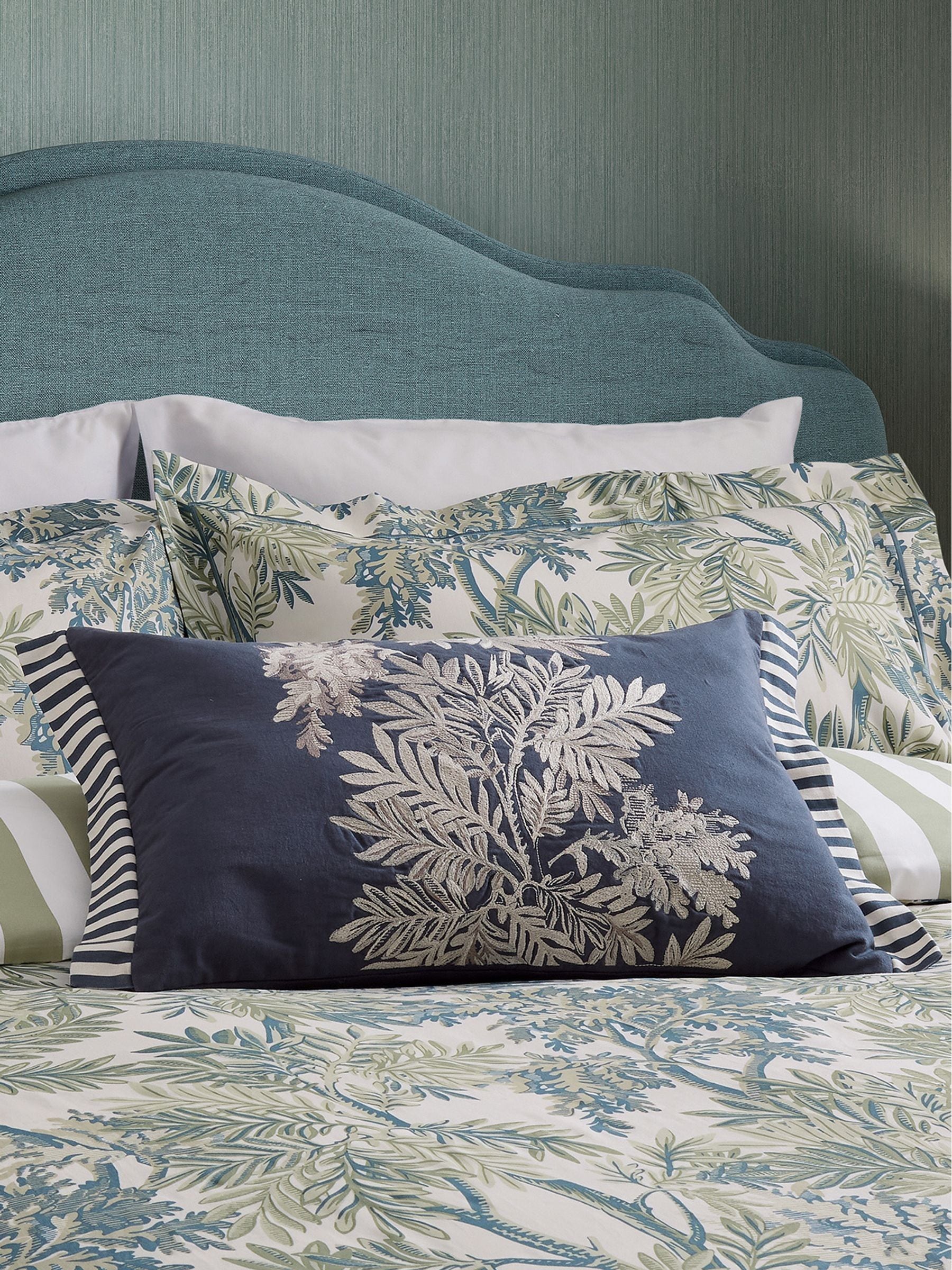 Sanderson Blue Tapestry Tree cushion 60x40cm, UK version