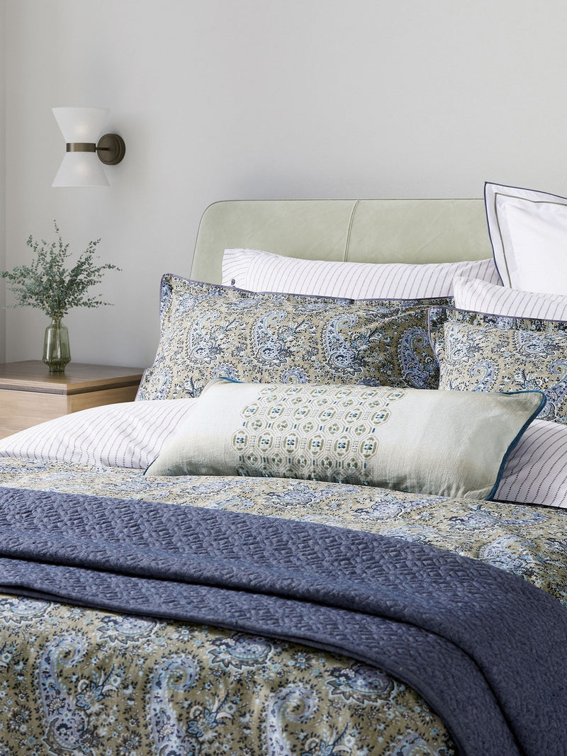Bedeck of Belfast Elara quilted cotton throw 150x200cm (British brand)