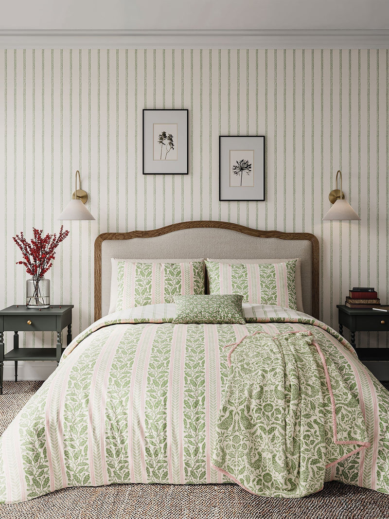 Helena Springfield fleece throw green pink pheasant pattern 140x180cm, UK version