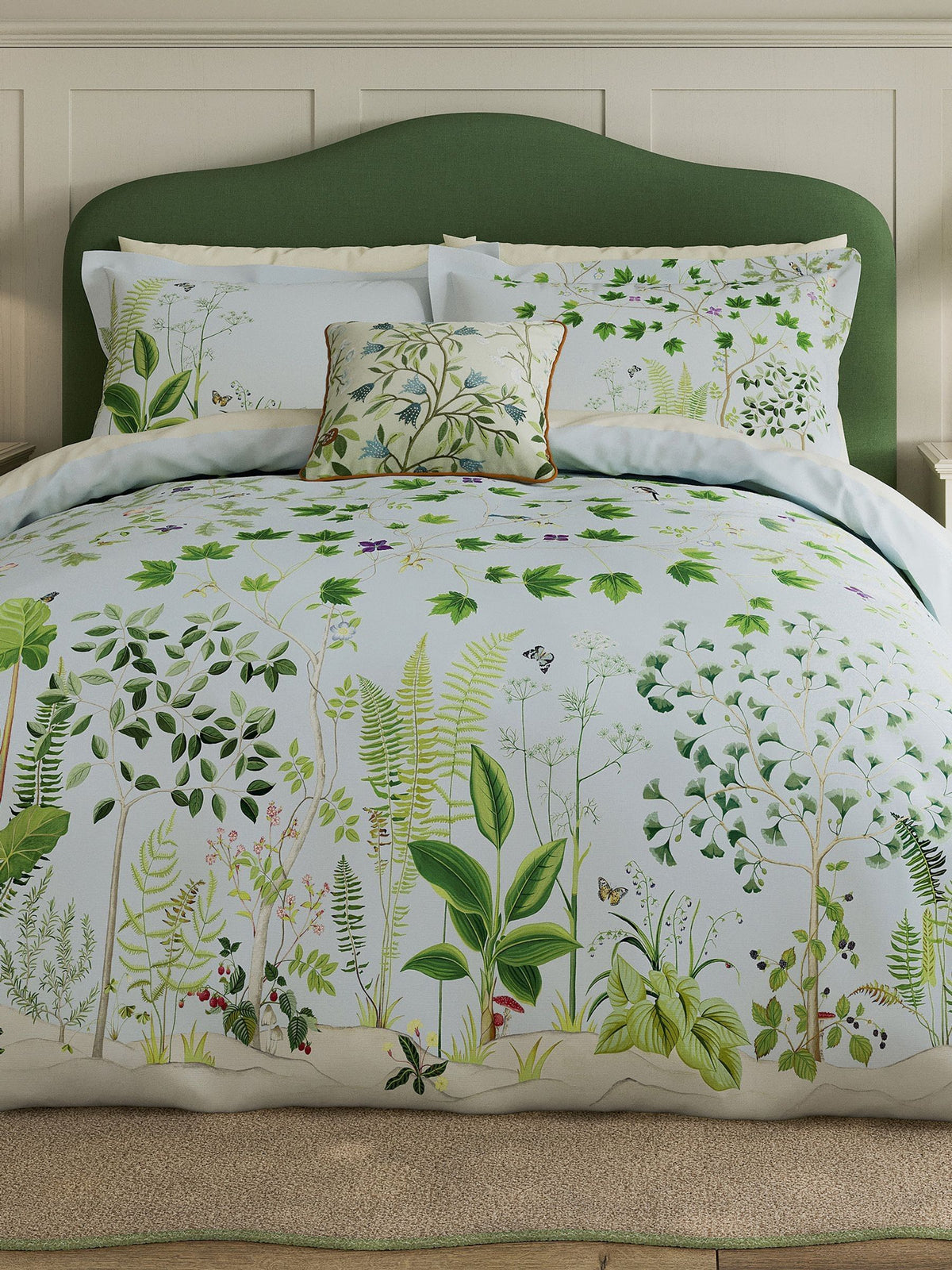Sanderson Sky Blue Sycamore & Oak duvet set (British brand)