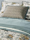 Bedeck of Belfast Sybil quilted throw duck egg blue 150x200 cm - British product