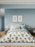 Bedeck of Belfast Sybil quilted throw duck egg blue 150x200 cm - British product