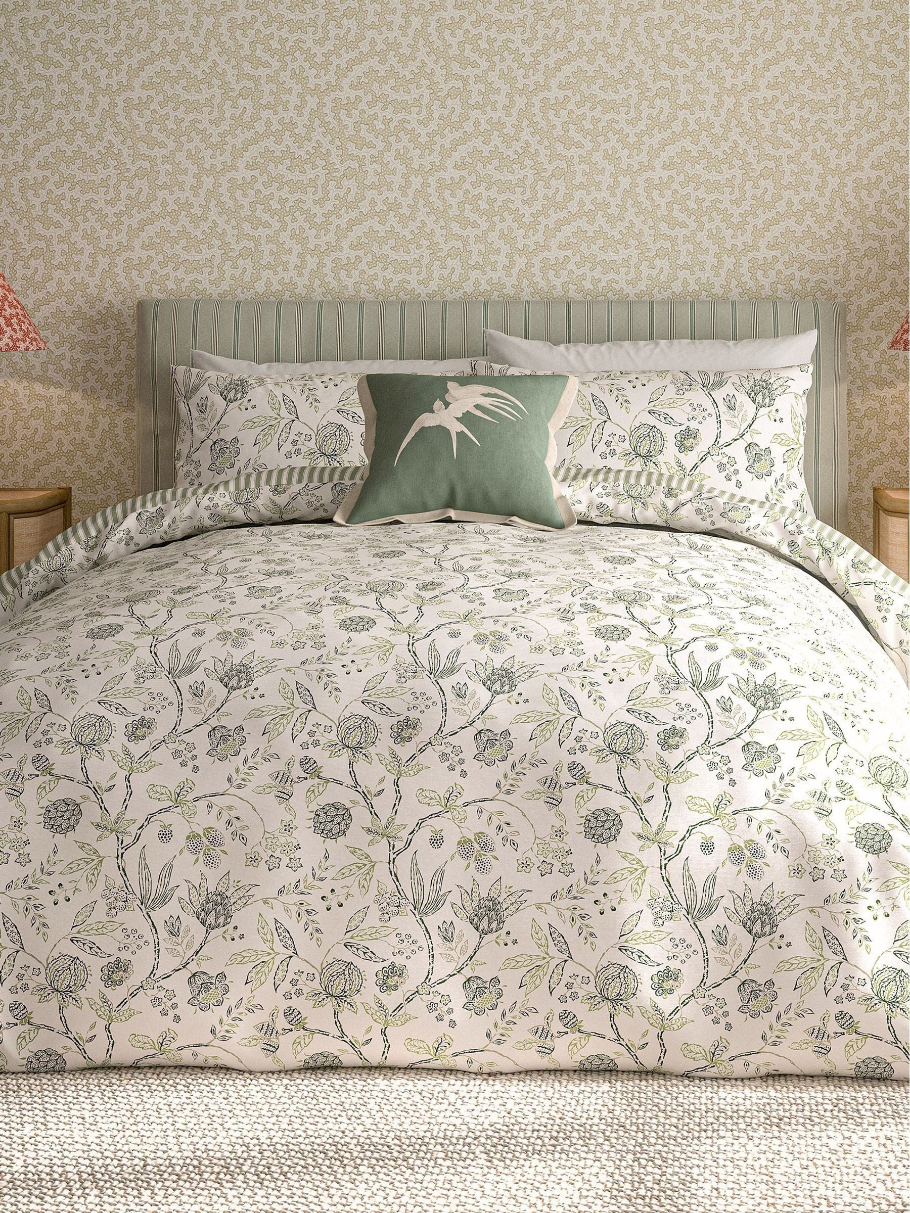 Sanderson Green Solaine duvet cover set (British brand)