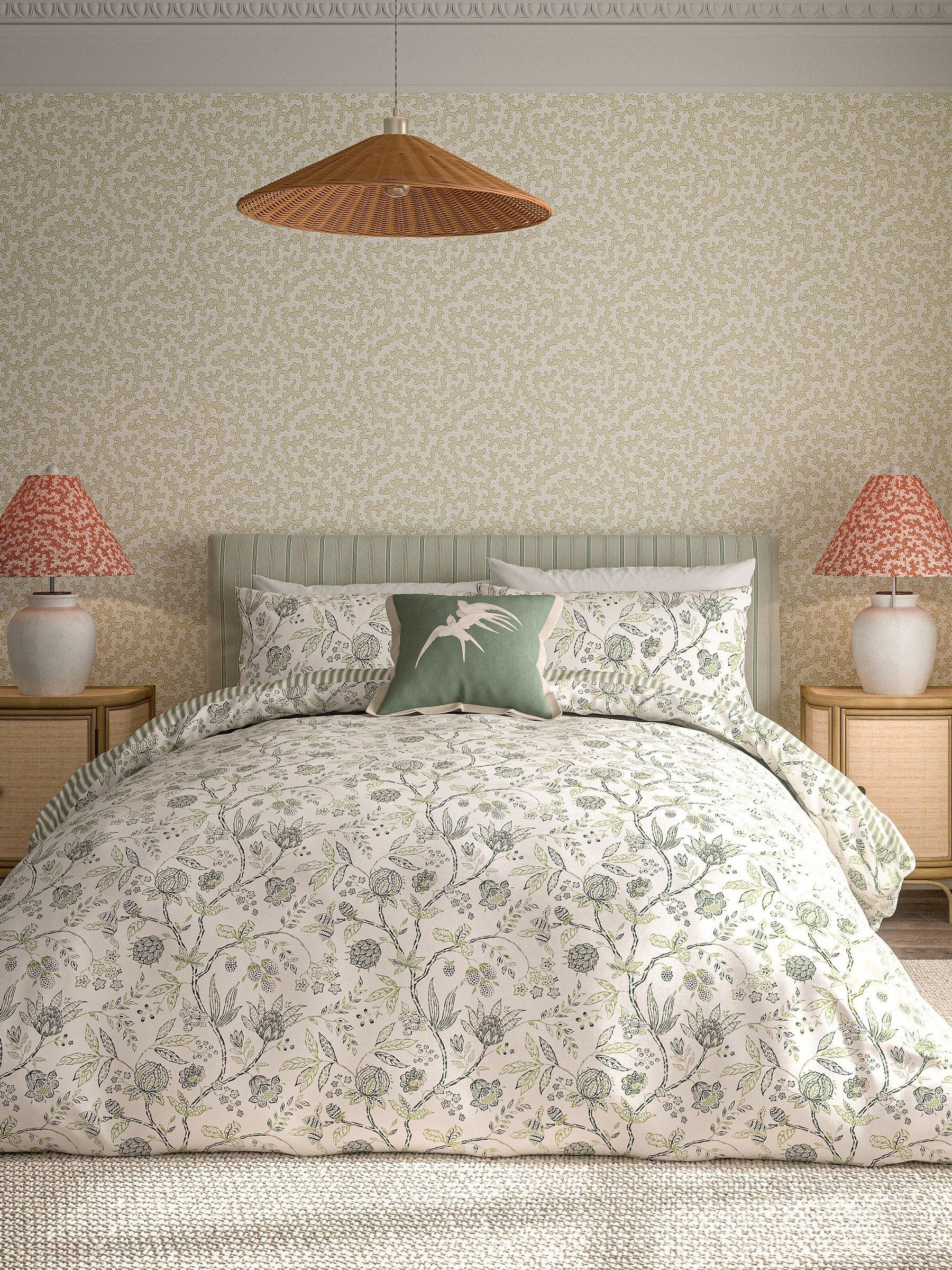 Sanderson Green Solaine duvet cover set (British brand)