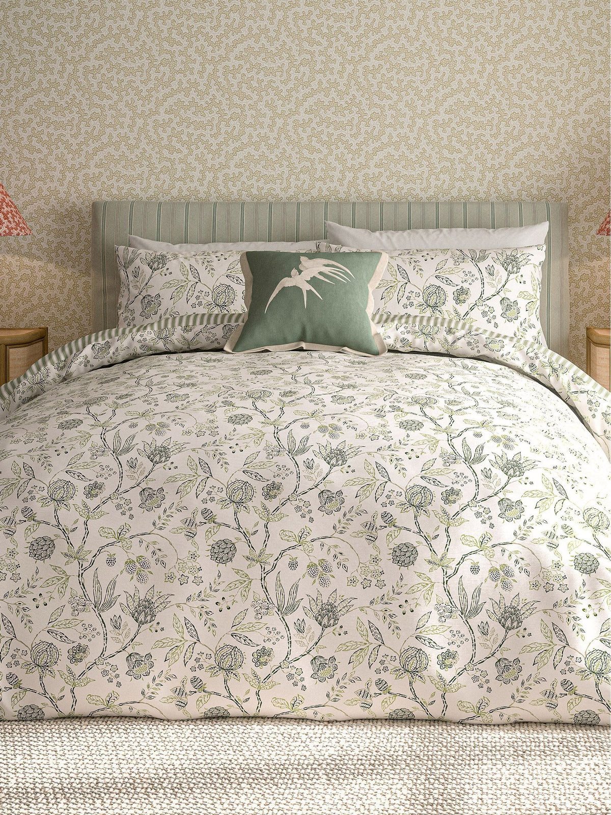 Sanderson Green Solaine duvet cover set (British brand)