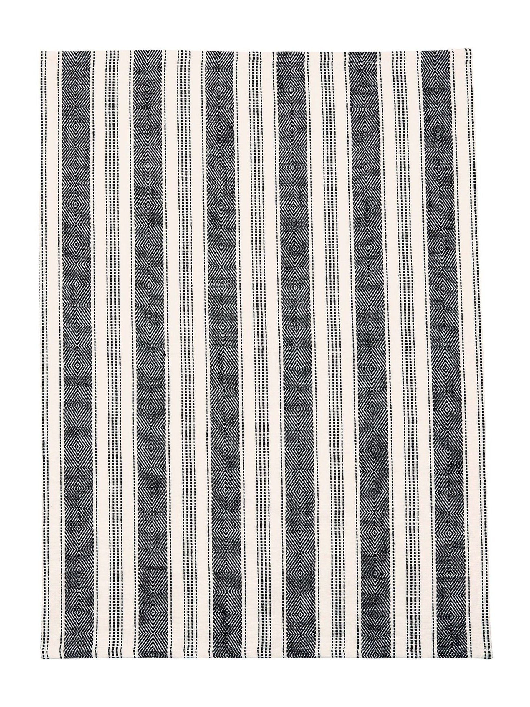 Bedeck tea towels charcoal stripe set of 2 70x50cm - British product