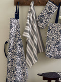 Bedeck tea towels charcoal stripe set of 2 70x50cm - British product