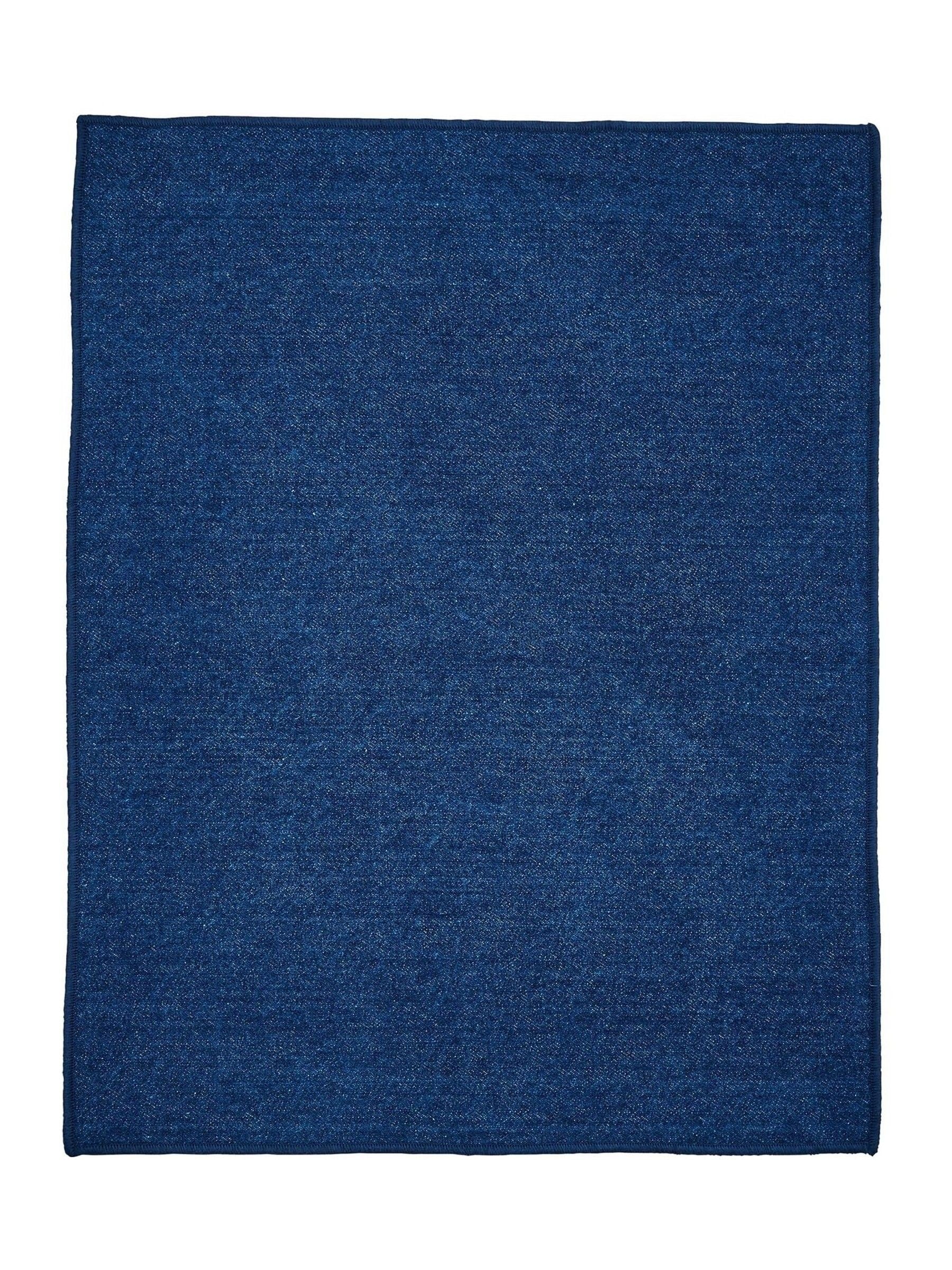 Bedeck of Belfast Midnight Navy Saja Stripe cotton placemats pair - British product
