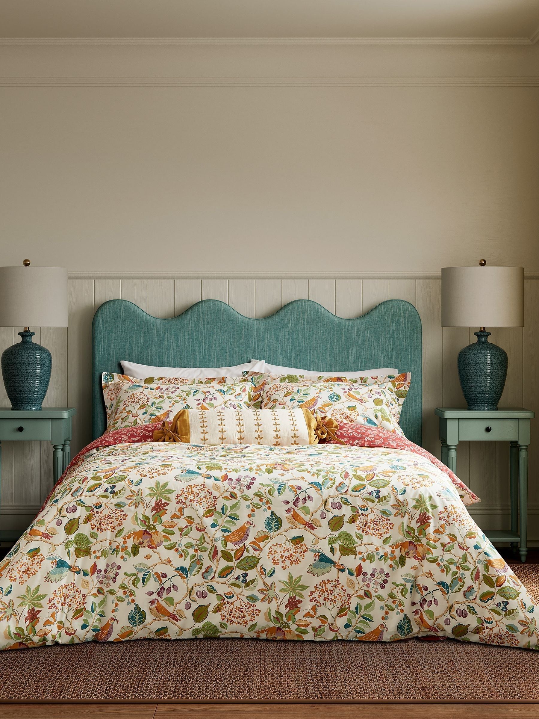 Sanderson Rowan Berry Birds & Berries Duvet Set