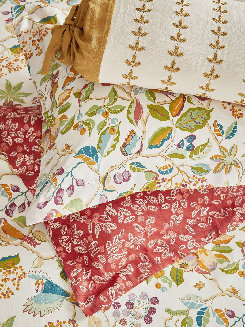 Sanderson Rowan Berry Birds & Berries Duvet Set