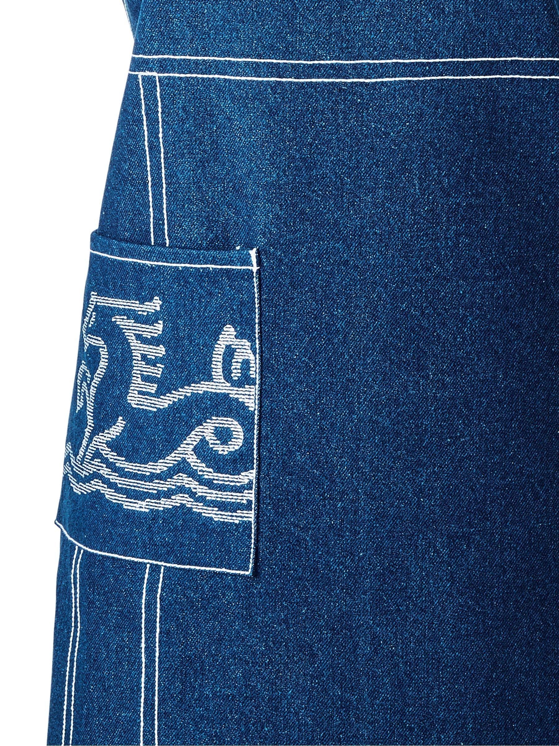 Bedeck of Belfast Mitternachts-Marineblaue Saja Schürze - Britisches Produkt