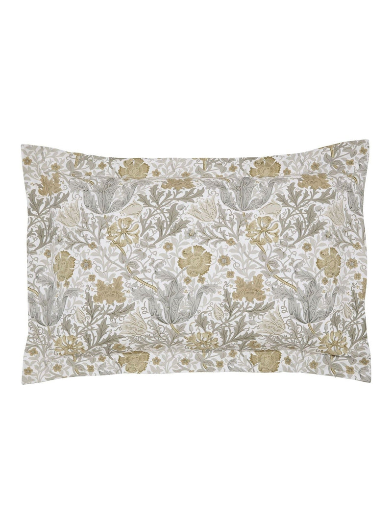 Morris & Co Neutral Compton cotton duvet set, imported from the UK