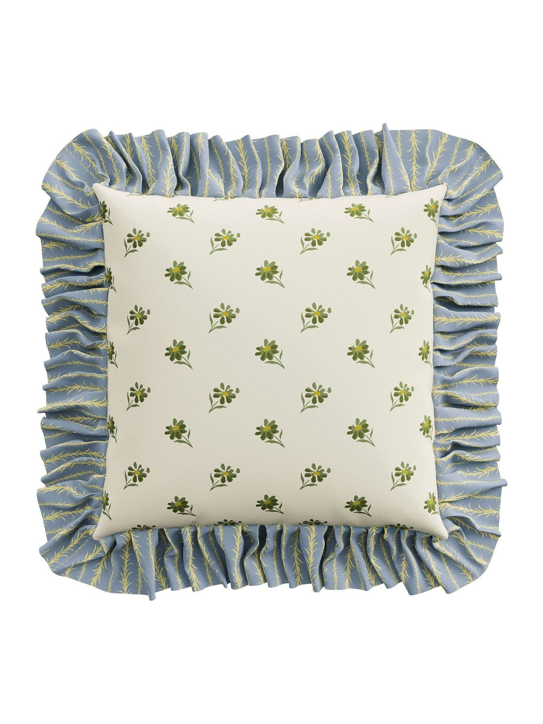 Sanderson Tuileries cotton cushion with floral print - British brand