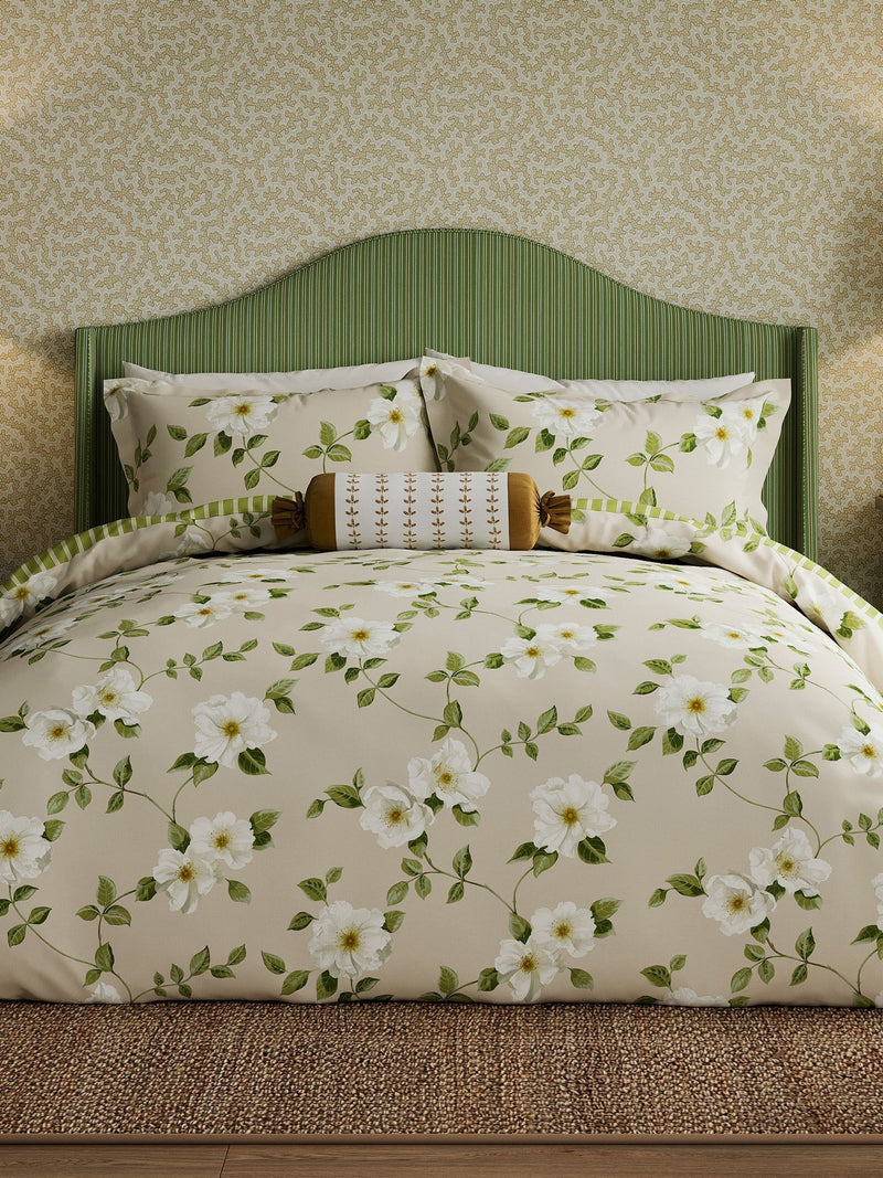 Sanderson Linen Poets Rose duvet set (British brand)