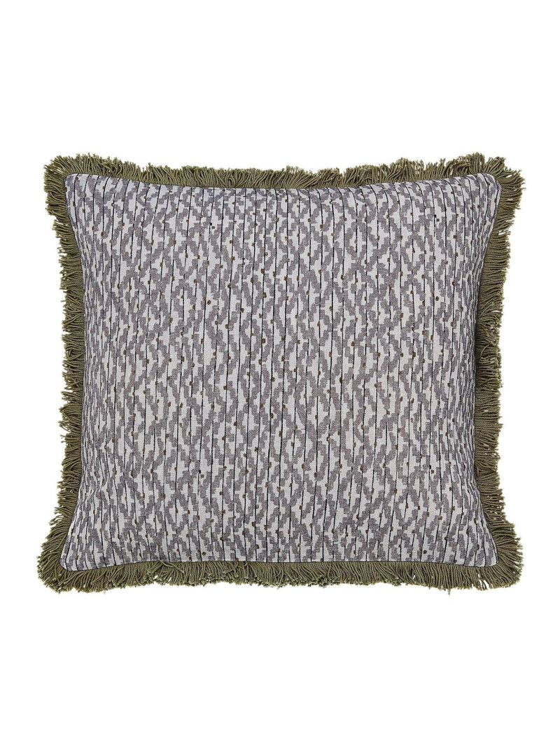 Bedeck of Belfast Kaiza cushion charcoal silver 50cm, UK version