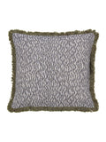 Bedeck of Belfast Kaiza cushion charcoal silver 50cm, UK version