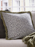 Bedeck of Belfast Kaiza cushion charcoal silver 50cm, UK version