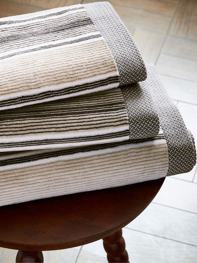 Bedeck of Belfast Florence charcoal velour towel (British brand)