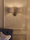 Chrome Burford 2 Light Wall Light