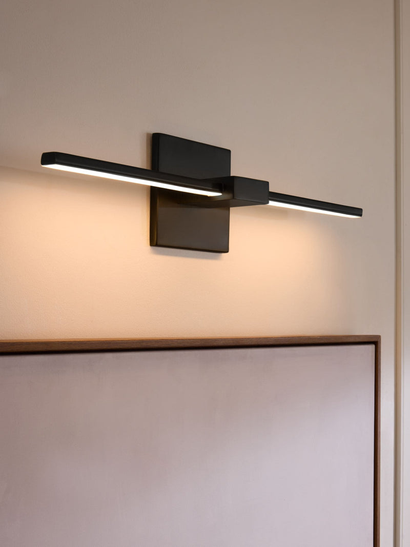 Black rechargeable picture light 50cm width, UK version