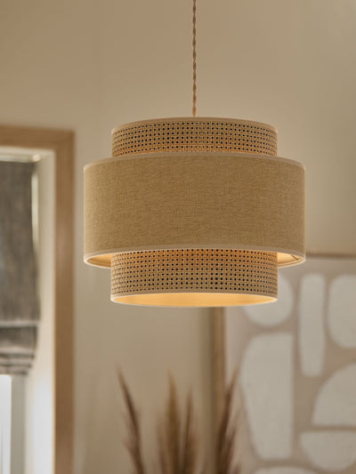 Next Natural Alor 2 Tier Easy Fit Ceiling Light Shade- Buy online at McGrocer