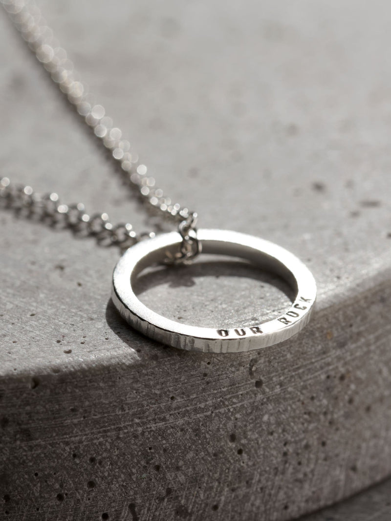 Posh Totty Designs personalised men's sterling silver necklace, imported from the UK