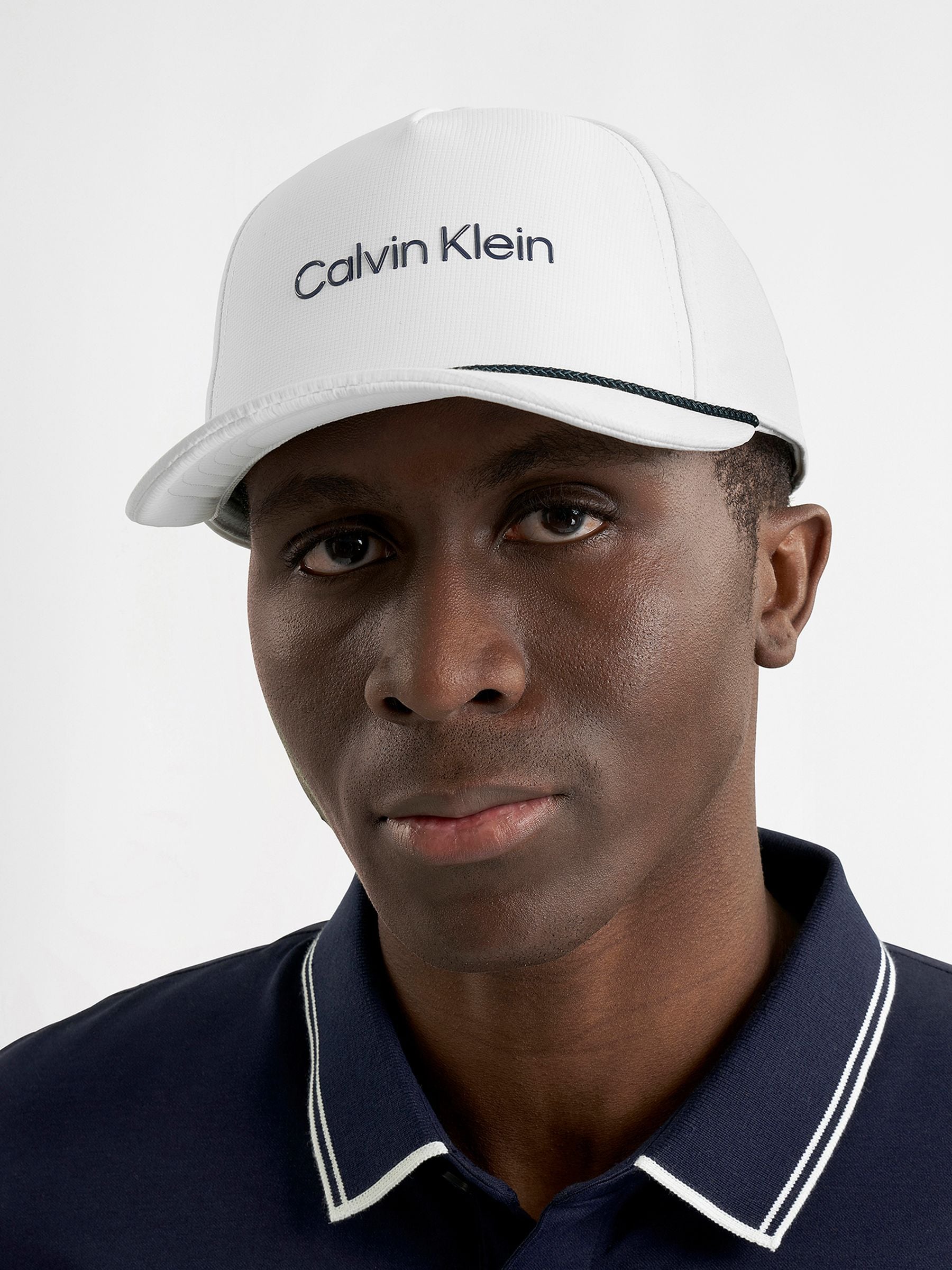 Calvin Klein white baseball cap, UK version