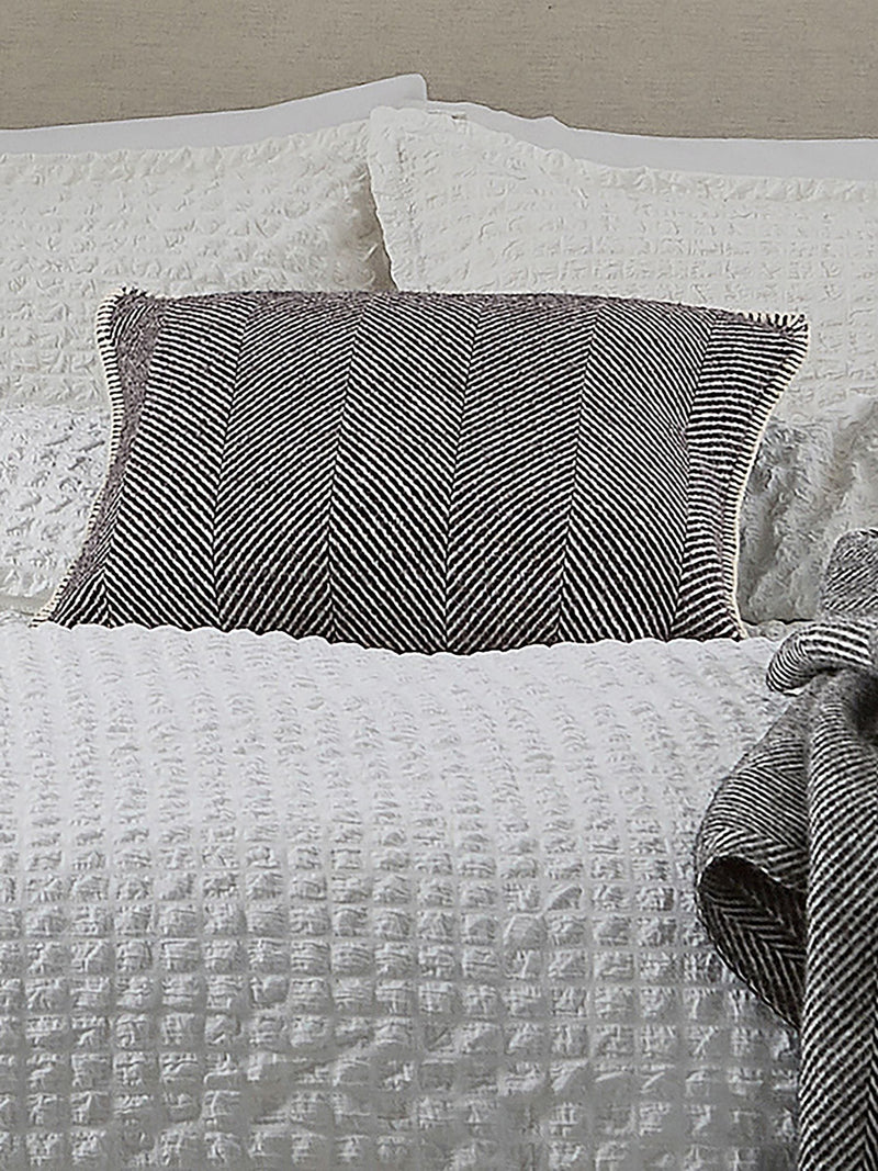 Murmur Storm Grey Ennis 100% Wool Cushion