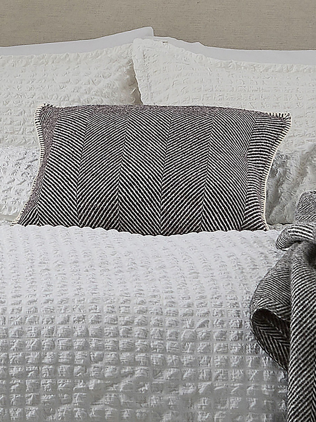 Murmur Storm Grey Ennis 100% Wool Cushion