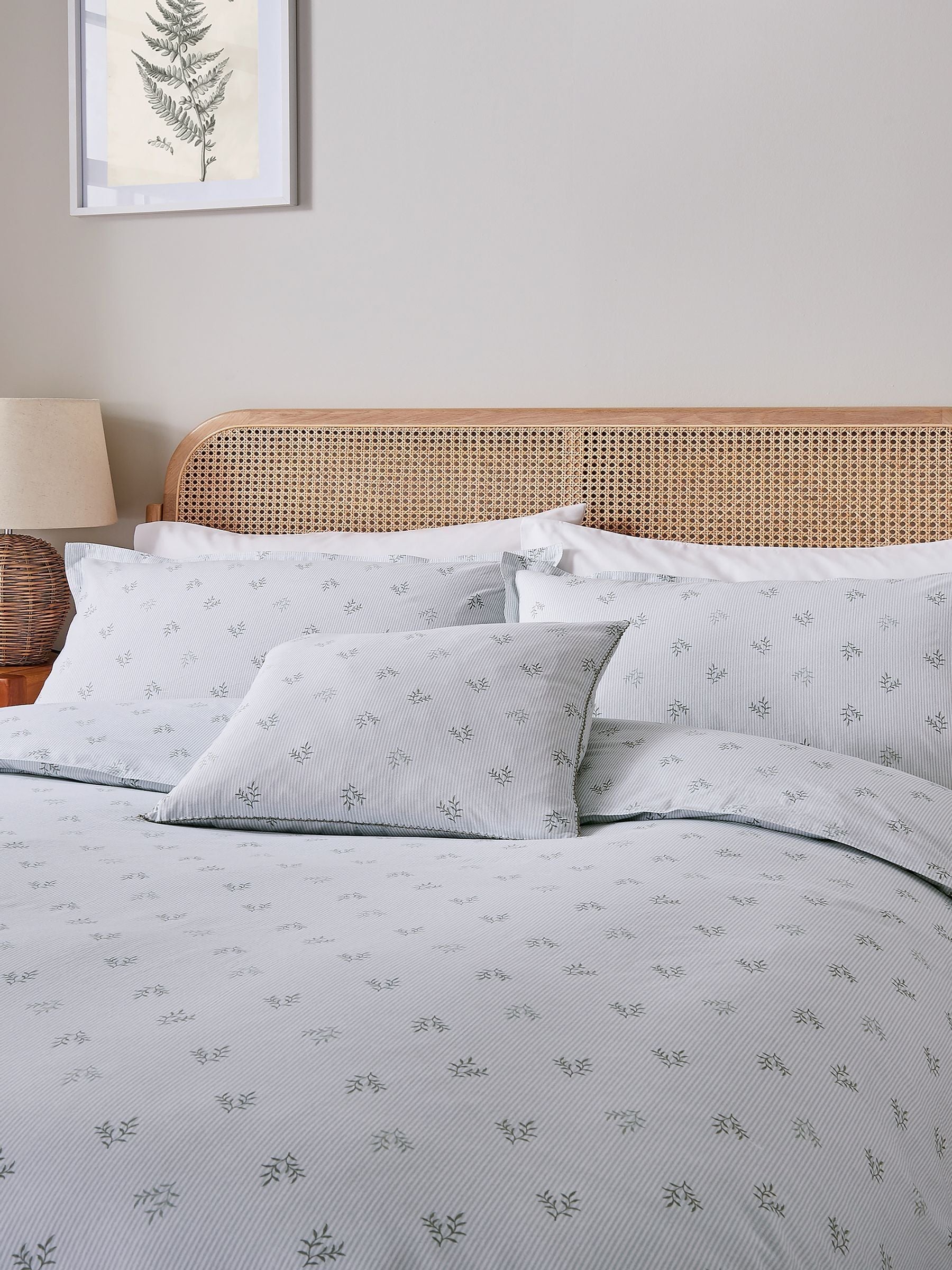Murmur Sage Thalia duvet set, imported from the UK