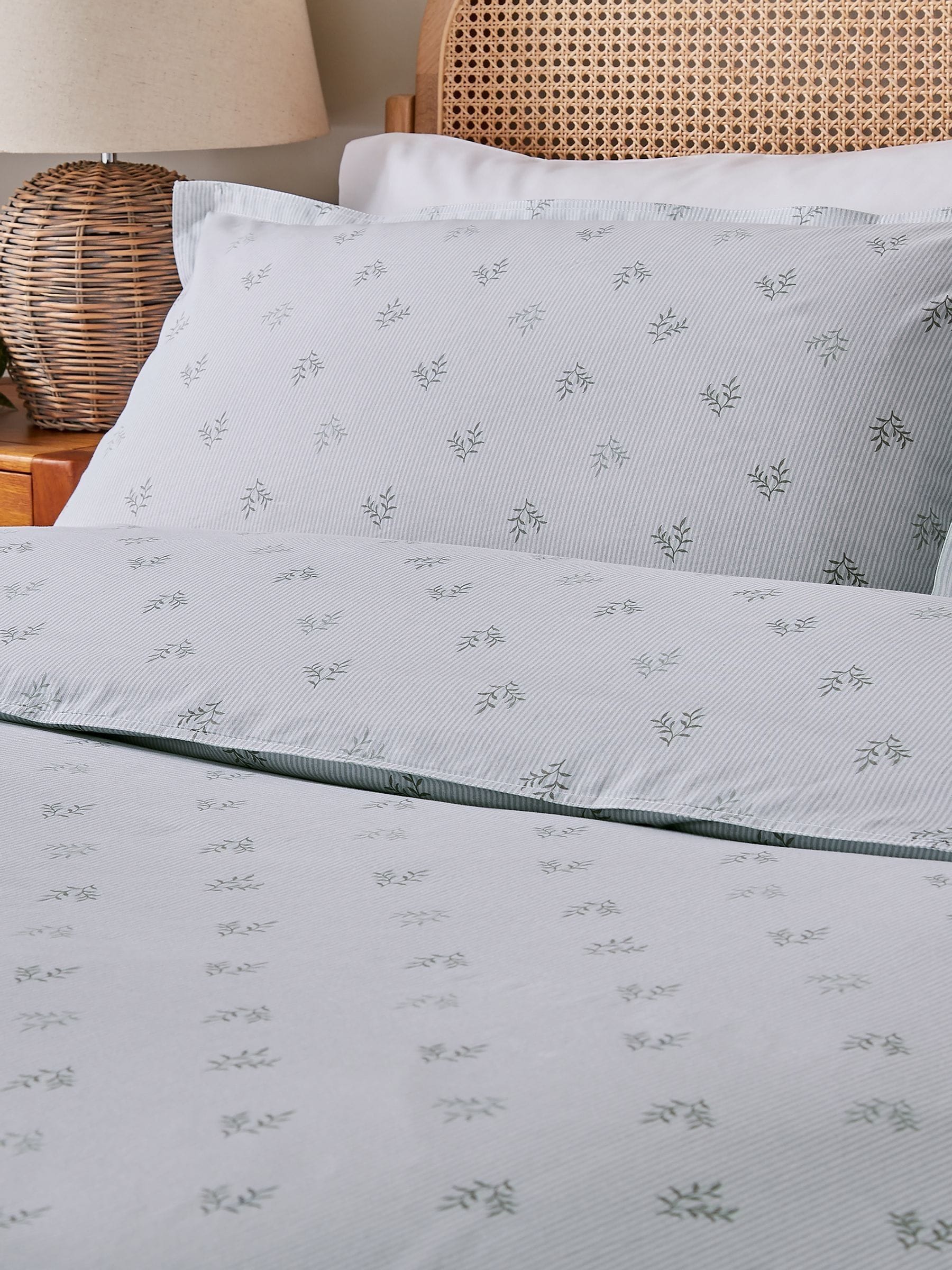 Murmur Sage Thalia duvet set, imported from the UK