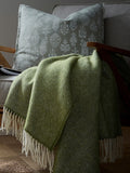 Murmur Dark Sage Ennis 100% Wool Throw