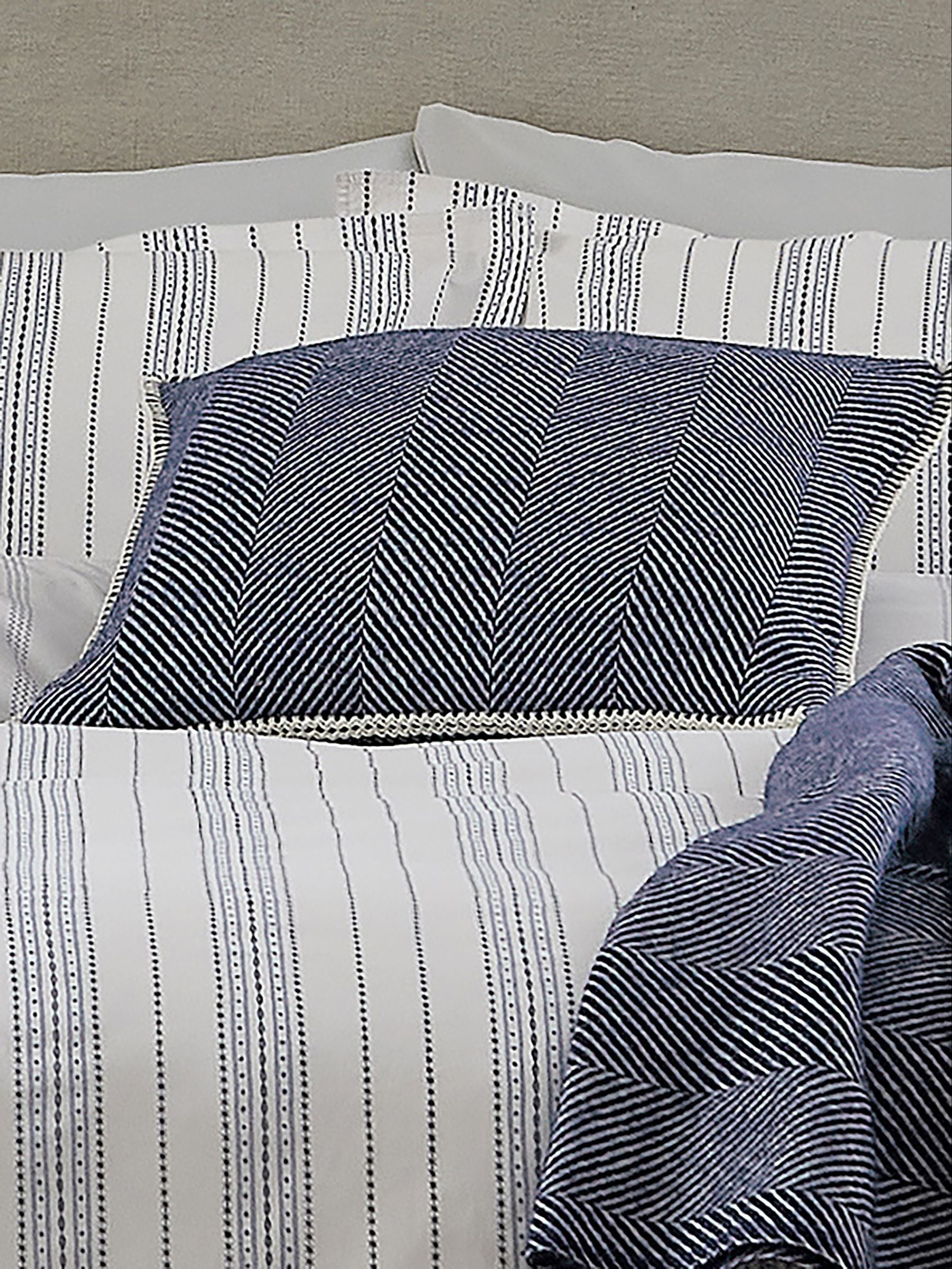 Murmur Navy Ennis 100% Wool Cushion
