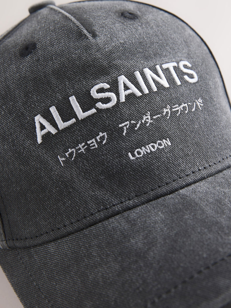 AllSaints Grey Underground baseball cap - British product