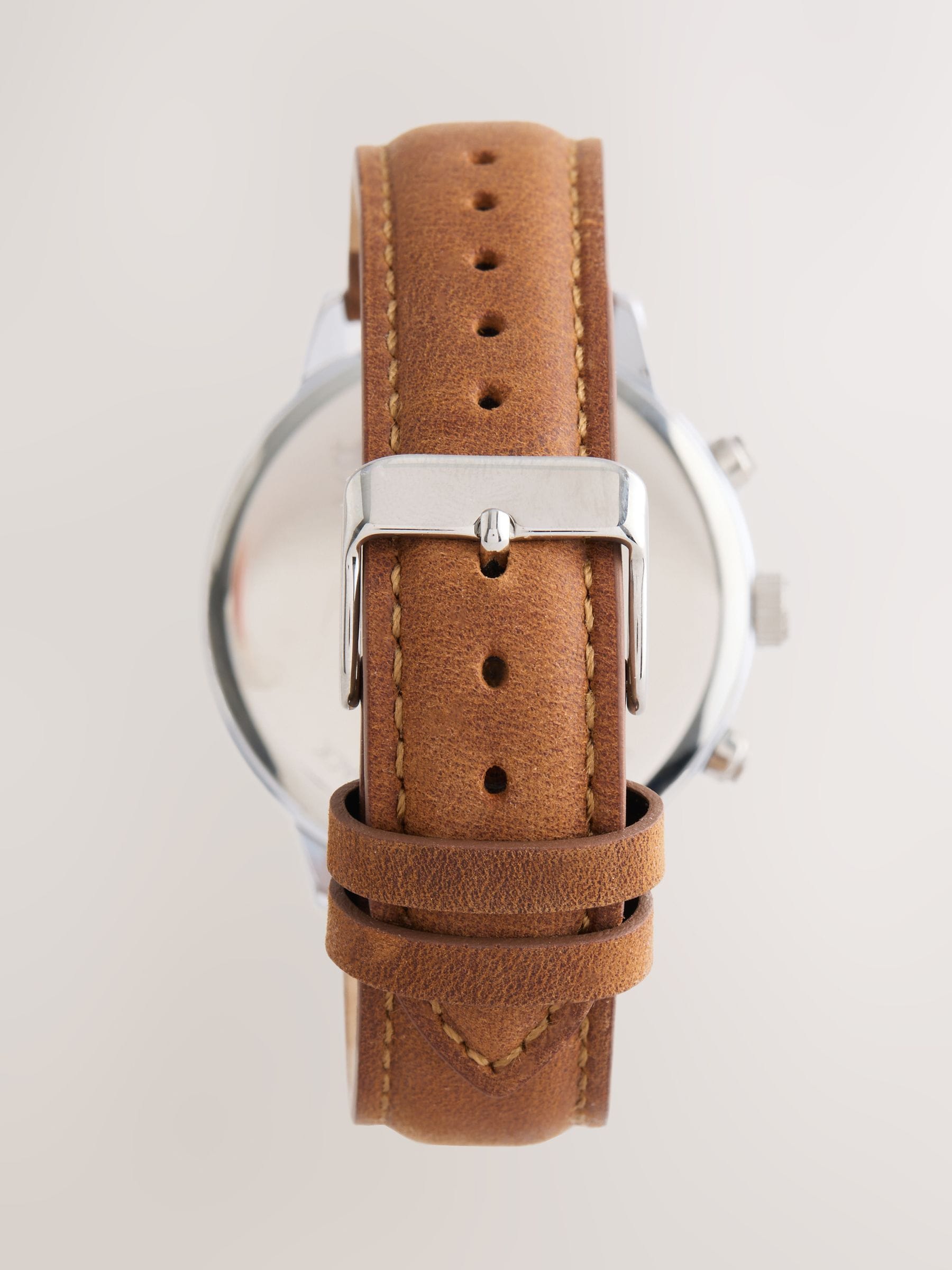 Brown N. Premium leather strap watch (British brand)