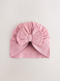 Pink baby turbans 2 pack 0-18 months, UK version