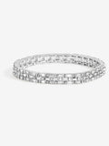 Jon Richard silver plated and crystal chain stretch bracelet 172.8mm, UK version
