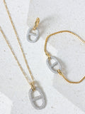 Jon Richard 18K gold plated crystal drop earrings 13mm x 28mm, UK version