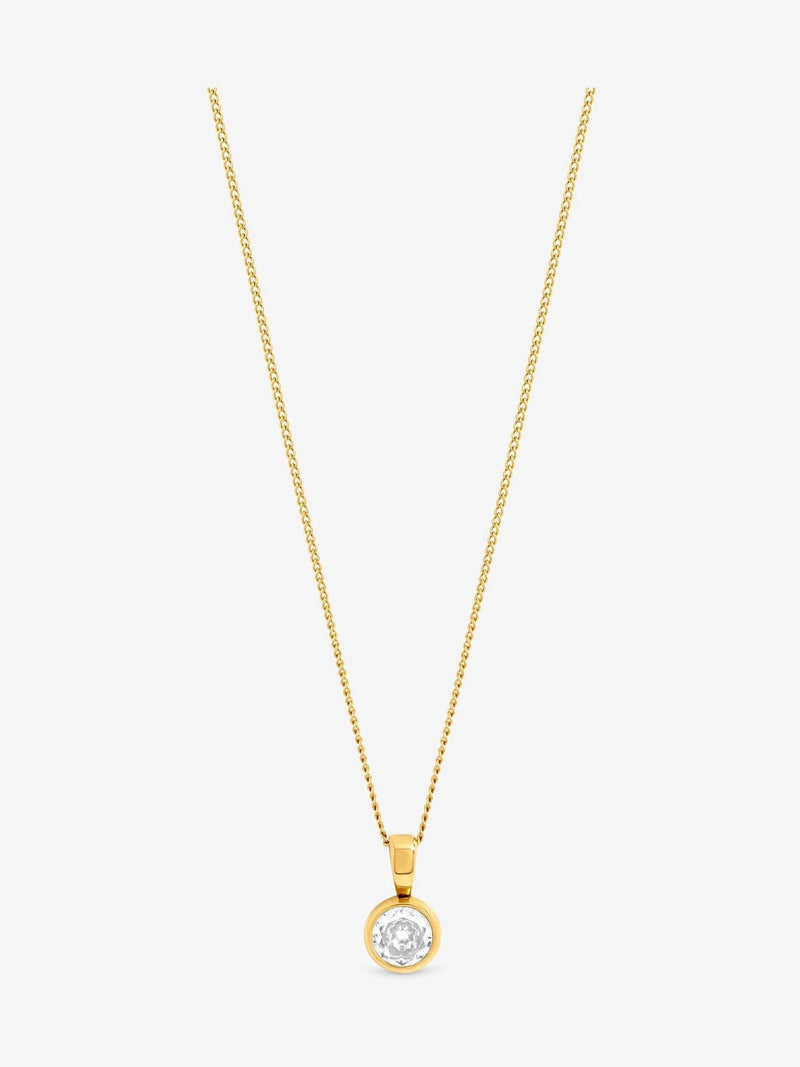 Jon Richard gold tone waterproof crystal besel pendant, UK version