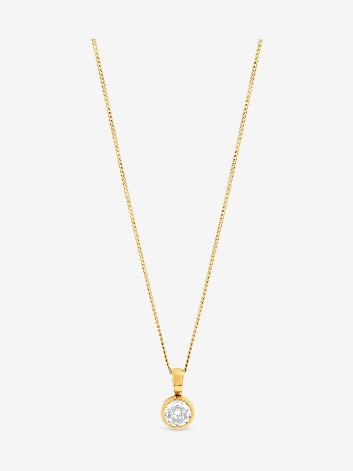 Jon Richard gold tone waterproof crystal besel pendant, UK version