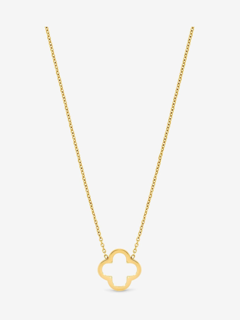 Jon Richard Gold Tone Plated Waterproof Clover Necklace