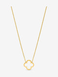 Jon Richard Gold Tone Plated Waterproof Clover Necklace