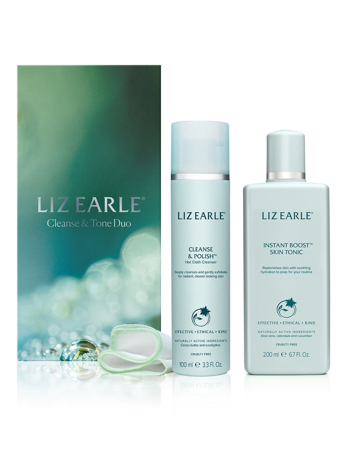 Liz Earle Cleanse and Tone Duo Set 100ml & 200ml, UK version