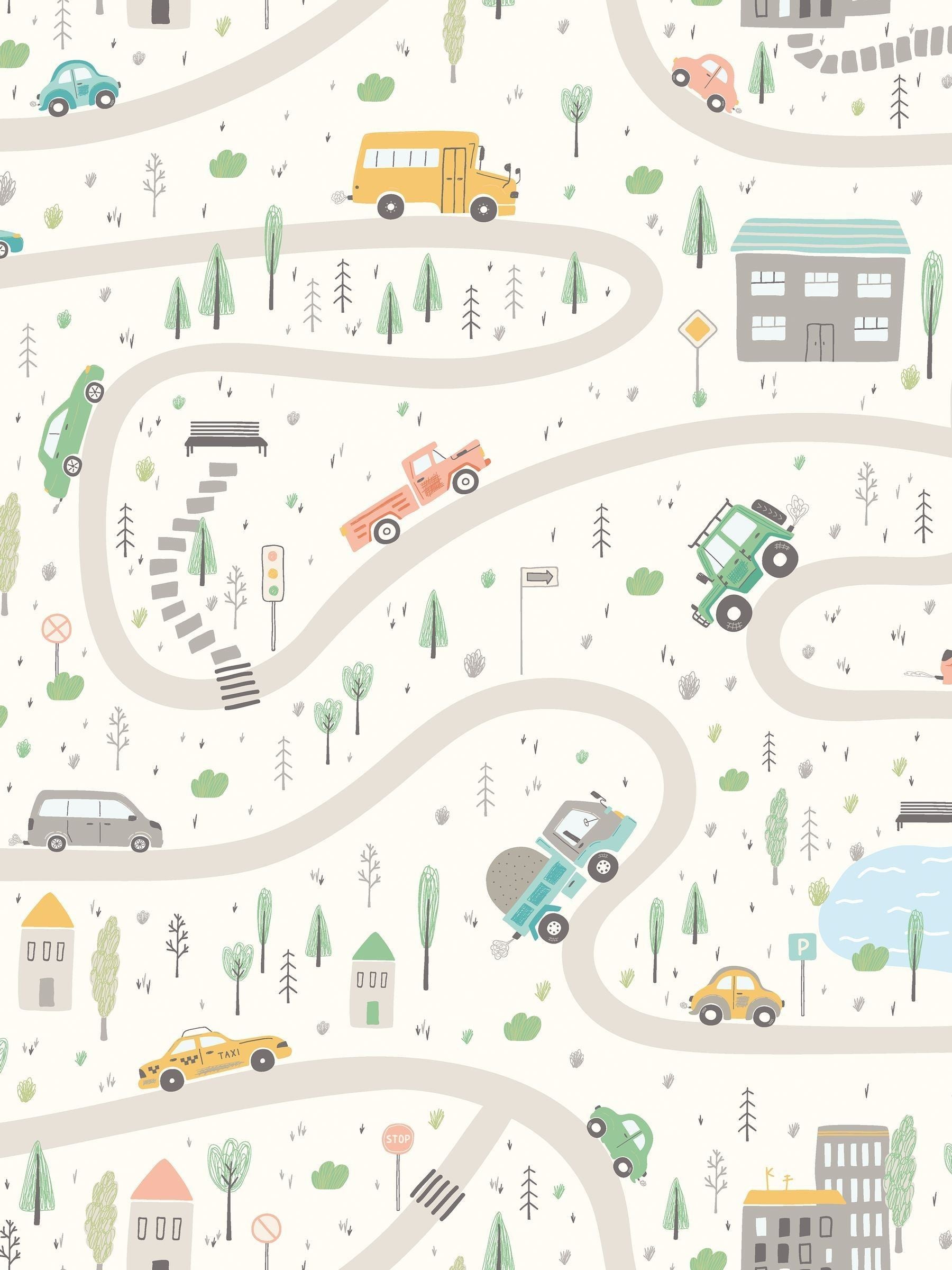 Hoopla Walls Road Trip wallpaper 10m, UK version